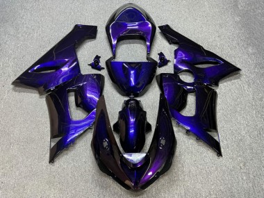 Purchase 2005-2006 Glossy Purple Gradient Kawasaki ZX6R Motorcycle Fairings UK