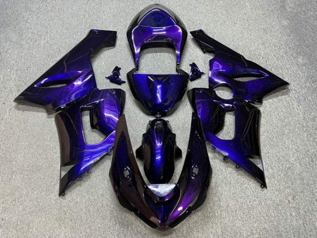 Purchase 2005-2006 Glossy Purple Gradient Kawasaki ZX6R Motorcycle Fairings UK