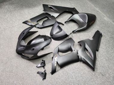 Purchase 2005-2006 Matte Black Gold Kawasaki ZX6R Motorcycle Fairings UK