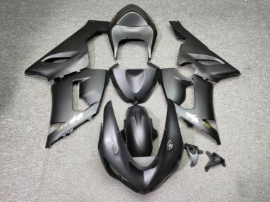 Purchase 2005-2006 Matte Black Gold Kawasaki ZX6R Motorcycle Fairings UK