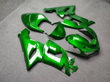 Purchase 2005-2006 Glossy Green Kawasaki ZX6R Motorcycle Fairings UK