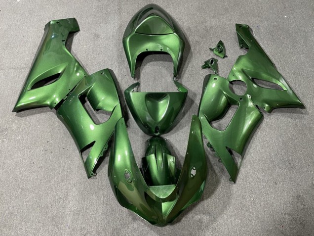 Purchase 2005-2006 Metallic Green Kawasaki ZX6R Motorcycle Fairings UK