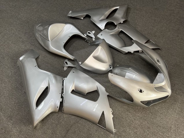 Purchase 2005-2006 Glossy Silver Kawasaki ZX6R Motorcycle Fairings UK