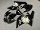 Purchase 2005-2006 Glossy Black White Gold Lucky Strike Kawasaki ZX6R Motorcycle Fairings UK