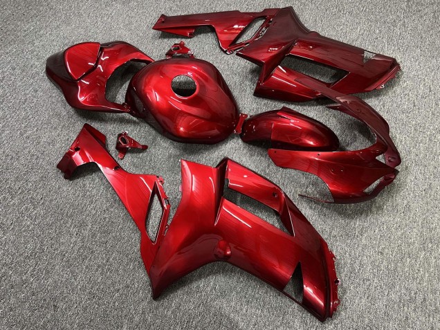 Purchase 2007-2008 Glossy Candy Red Kawasaki ZX6R Motorcycle Fairings UK
