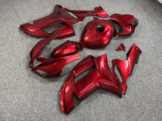 Purchase 2007-2008 Glossy Candy Red Kawasaki ZX6R Motorcycle Fairings UK