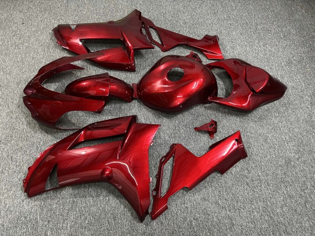 Purchase 2007-2008 Glossy Candy Red Kawasaki ZX6R Motorcycle Fairings UK