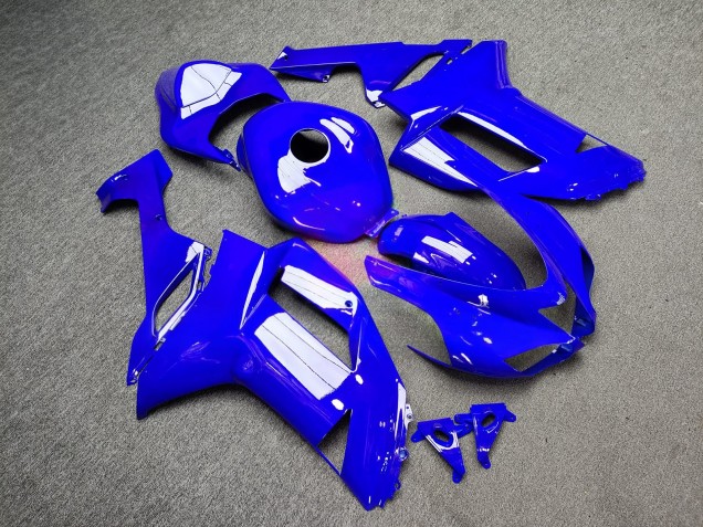 Purchase 2007-2008 Glossy Vibrant Blue Kawasaki ZX6R Motorcycle Fairings UK