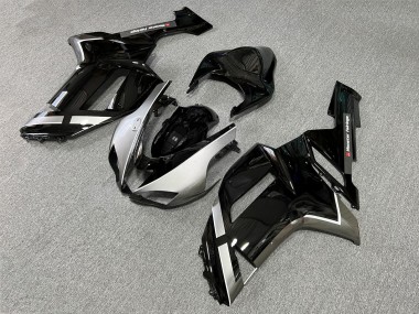 Purchase 2007-2008 Glossy Black Grey Kawasaki ZX6R Motorcycle Fairings UK