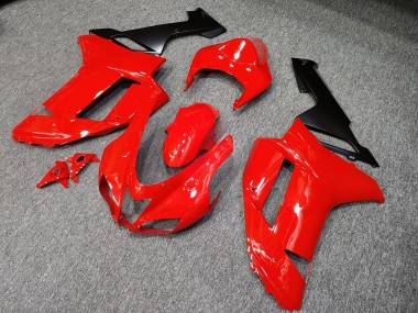 Purchase 2007-2008 Glossy Red Matte Black Kawasaki ZX6R Motorcycle Fairings UK
