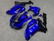 Purchase 2007-2008 Glossy Blue Black Flame Kawasaki ZX6R Motorcycle Fairings UK