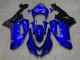 Purchase 2007-2008 Glossy Blue Black Flame Kawasaki ZX6R Motorcycle Fairings UK