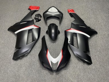 Purchase 2007-2008 Matte Black White Red Kawasaki ZX6R Motorcycle Fairings UK