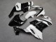 Purchase 2007-2008 Glossy White Black Kawasaki ZX6R Motorcycle Fairings UK