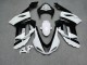Purchase 2007-2008 Glossy White Black Kawasaki ZX6R Motorcycle Fairings UK