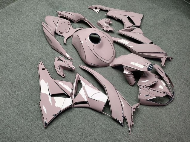 Purchase 2009-2012 Glossy Baby Pink with Dark Grey & White Kawasaki ZX6R Motorcycle Fairings UK