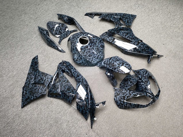 Purchase 2009-2012 Glossy Dark Grey Digital Camo Kawasaki ZX6R Motorcycle Fairings UK