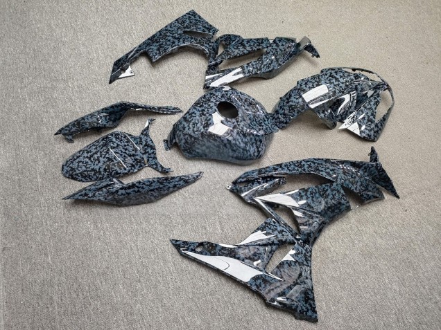 Purchase 2009-2012 Glossy Dark Grey Digital Camo Kawasaki ZX6R Motorcycle Fairings UK