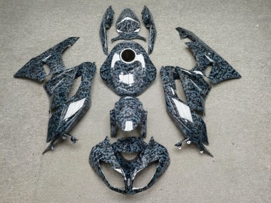 Purchase 2009-2012 Glossy Dark Grey Digital Camo Kawasaki ZX6R Motorcycle Fairings UK