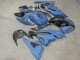 Purchase 2009-2012 Glossy Light Blue Forged Carbon Fiber Style Kawasaki ZX6R Motorcycle Fairings UK