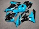 Purchase 2009-2012 Glossy Black Light Blue Kawasaki ZX6R Motorcycle Fairings UK