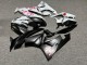 Purchase 2009-2012 Matte Black & White with Pink Cherry Blossom Split Kawasaki ZX6R Motorcycle Fairings UK