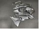 Purchase 2009-2012 Glossy Silver Kawasaki ZX6R Motorcycle Fairings UK