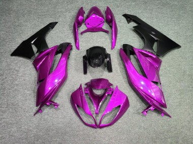 Purchase 2009-2012 Glossy Vibrant Pink Kawasaki ZX6R Motorcycle Fairings UK