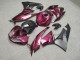 Purchase 2009-2012 Glossy Dark Pink & Black Kawasaki ZX6R Motorcycle Fairings UK