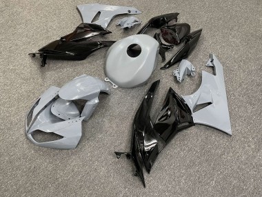 Purchase 2009-2012 Glossy Grey Black Kawasaki ZX6R Motorcycle Fairings UK