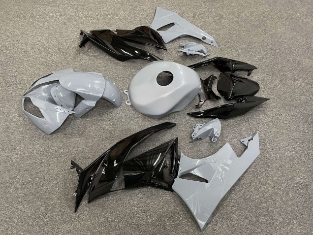 Purchase 2009-2012 Glossy Grey Black Kawasaki ZX6R Motorcycle Fairings UK