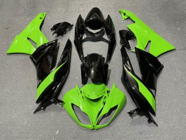 Purchase 2009-2012 Green Black Kawasaki ZX6R Motorcycle Fairings UK