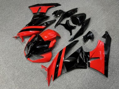 Purchase 2009-2012 Glossy Red Black Kawasaki ZX6R Motorcycle Fairings UK