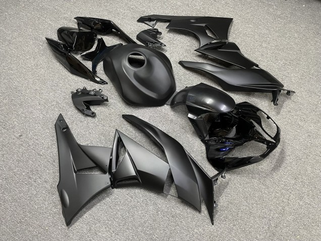 Purchase 2009-2012 Matte Glossy Black Kawasaki ZX6R Motorcycle Fairings UK