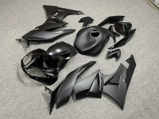 Purchase 2009-2012 Matte Glossy Black Kawasaki ZX6R Motorcycle Fairings UK