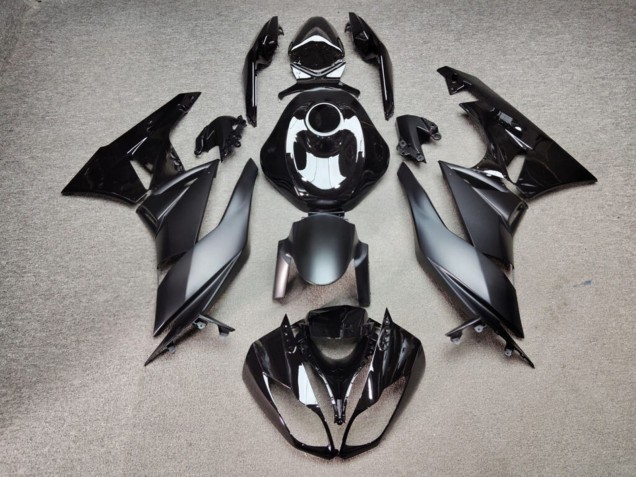 Purchase 2009-2012 Glossy & Matte Black Kawasaki ZX6R Motorcycle Fairings UK