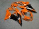 Purchase 2013-2018 Glossy Black Orange Kawasaki ZX6R Motorcycle Fairings UK