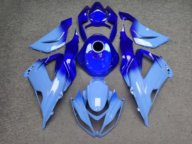 Purchase 2013-2018 Glossy Blue Gradient Kawasaki ZX6R Motorcycle Fairings UK