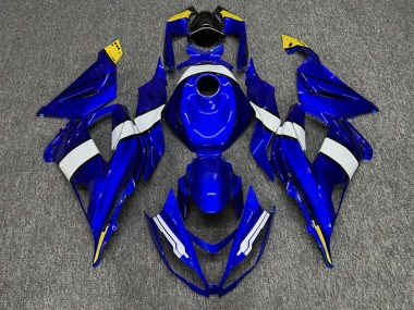 Purchase 2013-2018 Glossy Blue White Yellow Kawasaki ZX6R Motorcycle Fairings UK