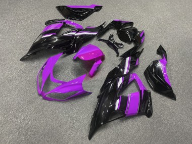 Purchase 2013-2018 Glossy Black Pink White Kawasaki ZX6R Motorcycle Fairings UK