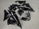 Purchase 2013-2018 Glossy Black White Kawasaki ZX6R Motorcycle Fairings UK
