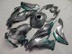 Purchase 2019-2022 Glossy Carbon Fiber Style with Green Kawasaki ZX6R Motorcycle Fairings UK