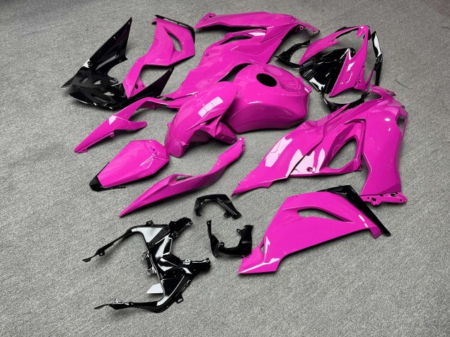 Purchase 2019-2022 Glossy Pink & Black Kawasaki ZX6R Motorcycle Fairings UK