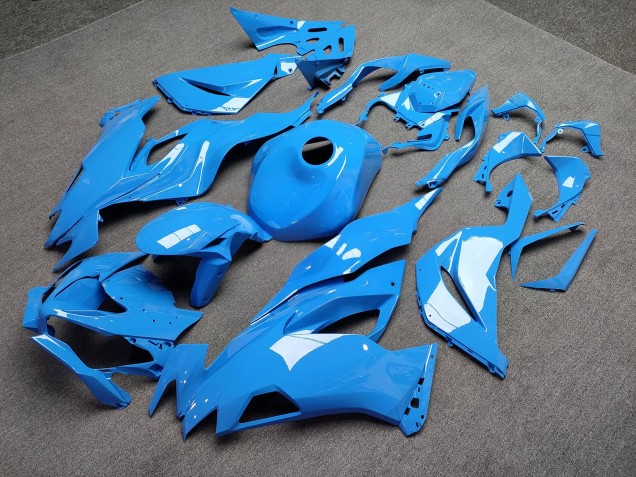 Purchase 2019-2022 Glossy Light Blue Kawasaki ZX6R Motorcycle Fairings UK
