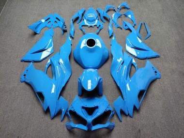 Purchase 2019-2022 Glossy Light Blue Kawasaki ZX6R Motorcycle Fairings UK