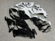 Purchase 2019-2022 Glossy White & Black Cherry Blossom Split Kawasaki ZX6R Motorcycle Fairings UK