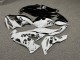 Purchase 2019-2022 Glossy White & Black Cherry Blossom Split Kawasaki ZX6R Motorcycle Fairings UK