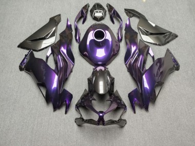 Purchase 2019-2022 Glossy Purple & Black Kawasaki ZX6R Motorcycle Fairings UK