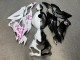 Purchase 2019-2022 Matte Black White with Pink Cherry Blossom Split Kawasaki ZX6R Motorcycle Fairings UK