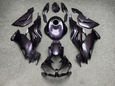 Purchase 2019-2022 Glossy Light Purple Carbon Fiber Style Kawasaki ZX6R Motorcycle Fairings UK